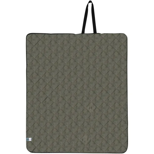 Clary GRS recycled polyester picnic blanket Forest green