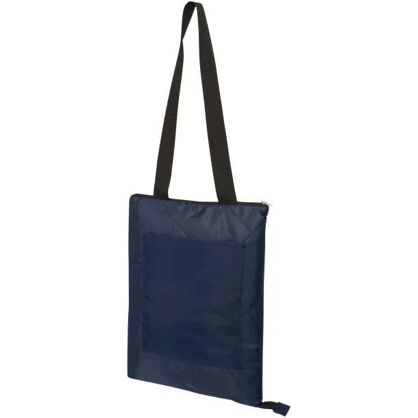 Clary GRS recycled polyester picnic blanket Navy Blue