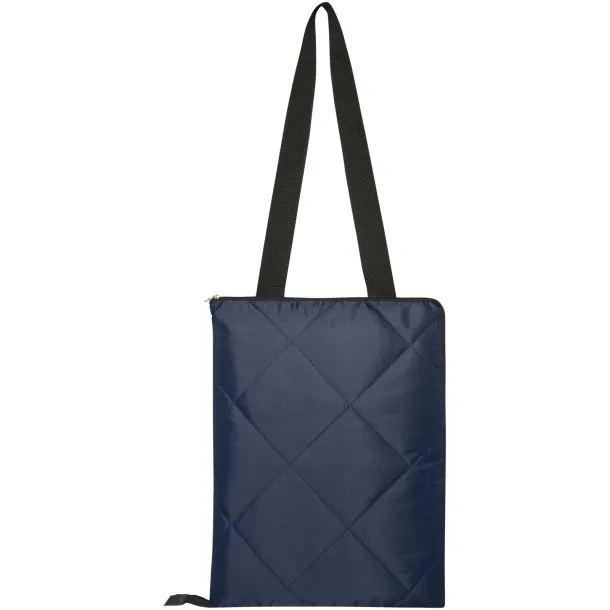 Clary GRS recycled polyester picnic blanket Navy Blue