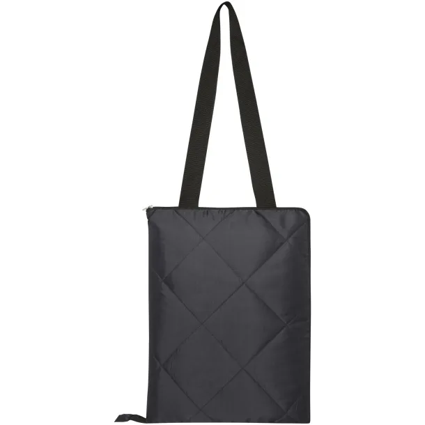 Clary GRS recycled polyester picnic blanket Solid black
