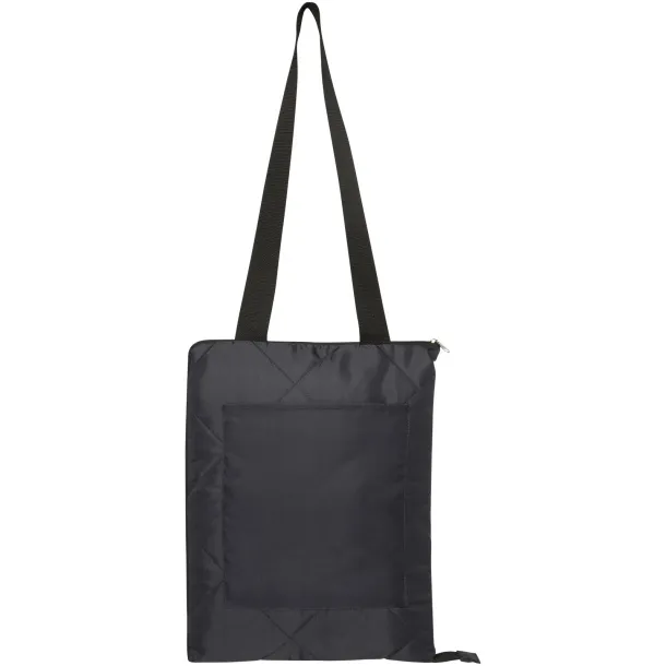 Clary GRS recycled polyester picnic blanket Solid black