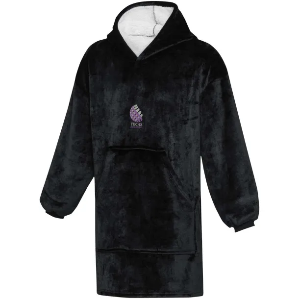 Denali GRS deka s kapuljačom, 190 g/m² Crna