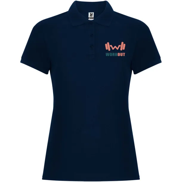 Pegaso Premium ženska polo majica s kratkim rukavima - Roly Navy Blue