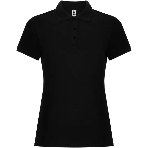 Pegaso Premium ženska polo majica s kratkim rukavima, 220 g/m² - Roly Crna