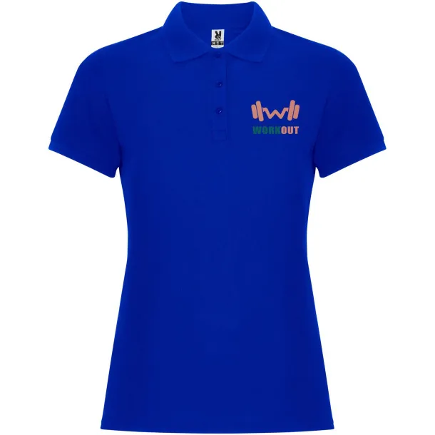 Pegaso Premium ženska polo majica s kratkim rukavima, 220 g/m² - Roly Plava
