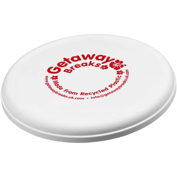 Orbit recycled plastic frisbee White