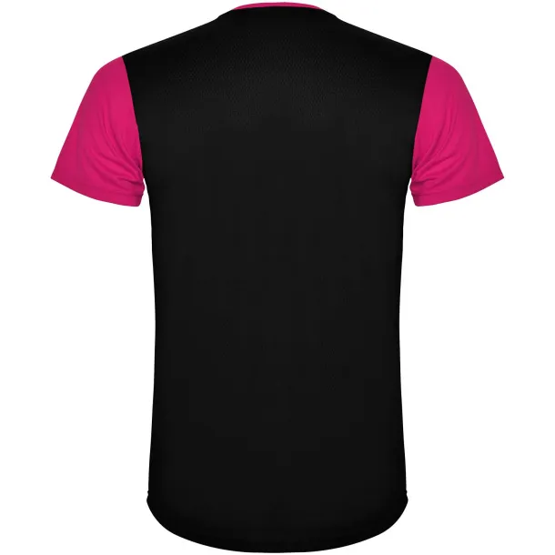 Detroit short sleeve kids sports t-shirt - Roly Fuchsia Crna