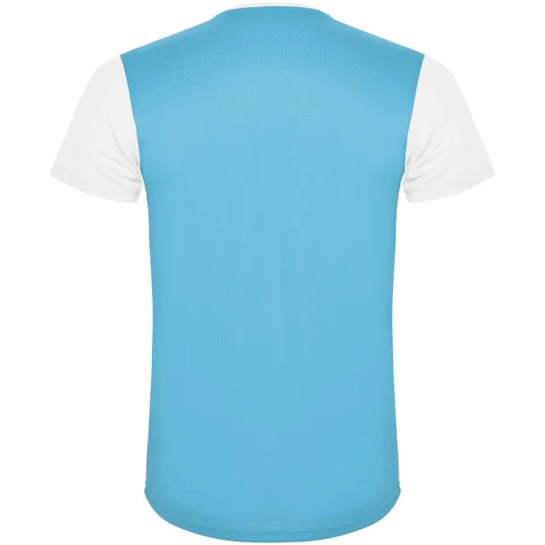 Detroit short sleeve kids sports t-shirt - Roly White Turquois