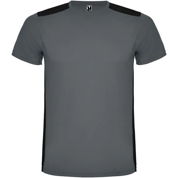 Detroit dječja sportska majica kratkih rukava - Roly Ebony Solid black
