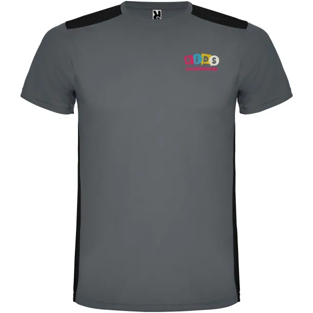 Detroit short sleeve kids sports t-shirt - Roly Ebony Crna