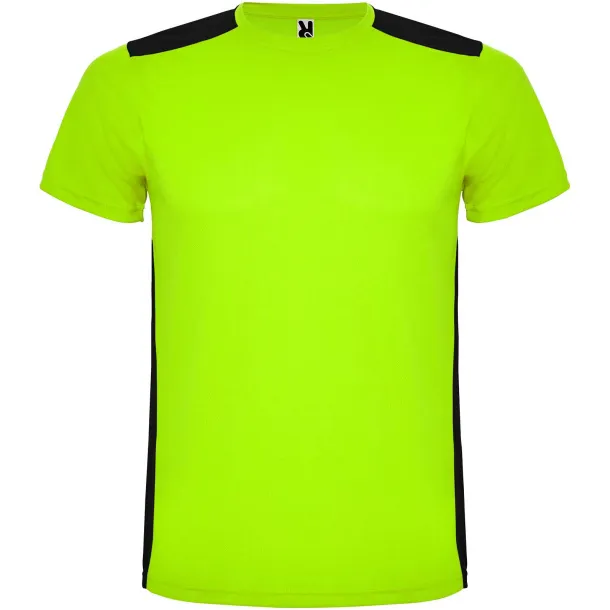 Detroit dječja sportska majica kratkih rukava - Roly Limeta Solid black