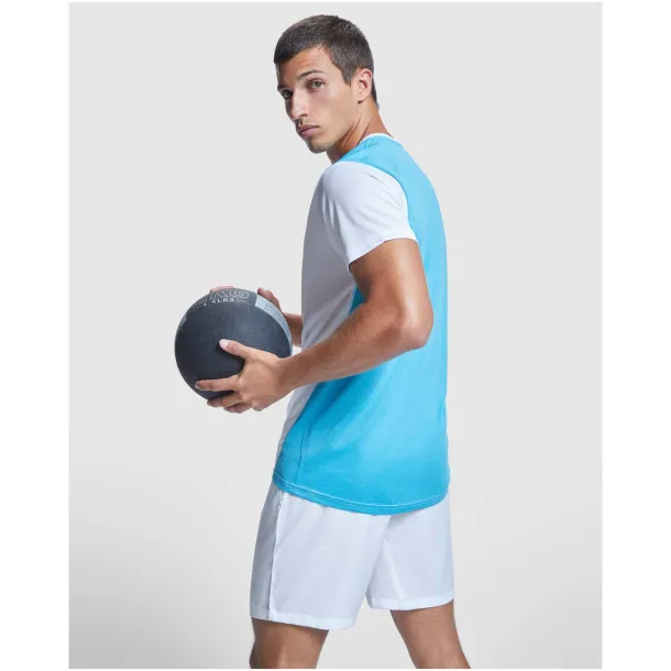 Detroit dječja sportska majica kratkih rukava - Roly Limeta Solid black