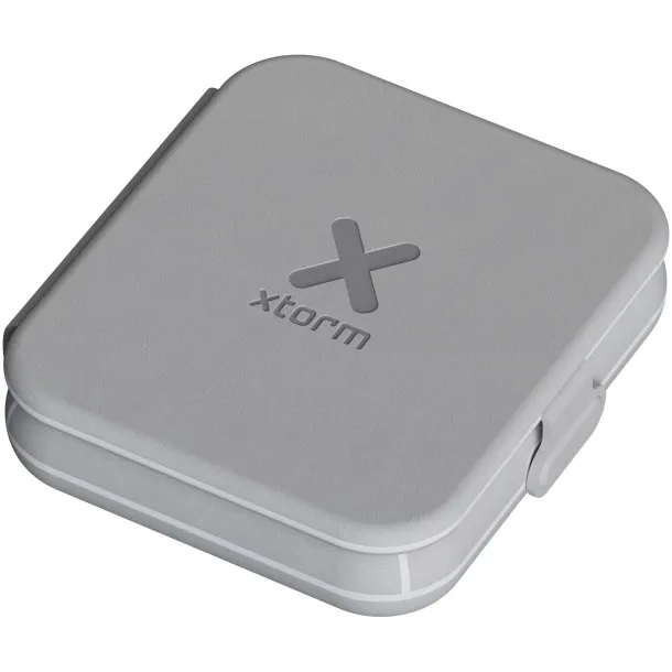 Xtorm XWF21 sklopivi 2u1 bežični putni punjač 15W - Xtorm Siva