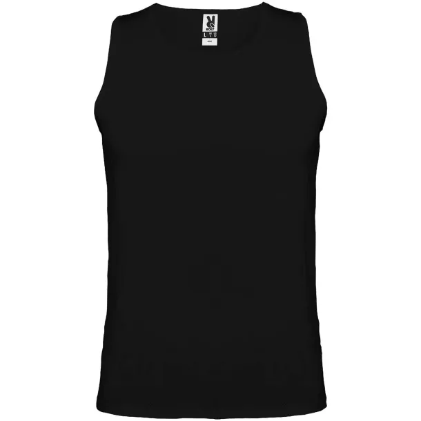 Andre dječja sportska majica bez rukava - Roly Solid black
