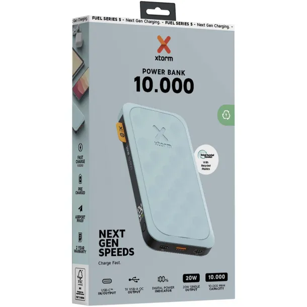 Xtorm FS510 Fuel Series 20W prijenosna baterija, 10.000 mAh - Xtorm Aqua blue