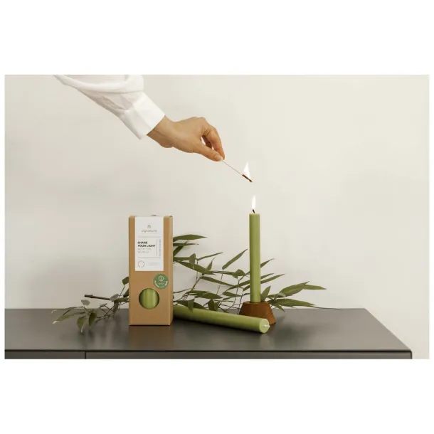 Originalhome dinner candle matcha - Originalhome Heather green