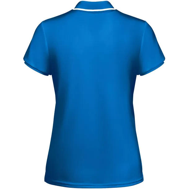 Tamil short sleeve women's sports polo - Roly Royal blue White