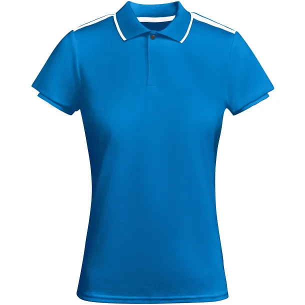 Tamil ženska sportska polo majica s kratkim rukavima, 140 g/m2 - Roly Kraljevski plava Bijela