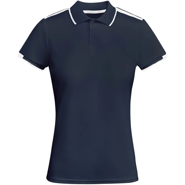 Tamil ženska sportska polo majica s kratkim rukavima - Roly Navy Blue Bijela