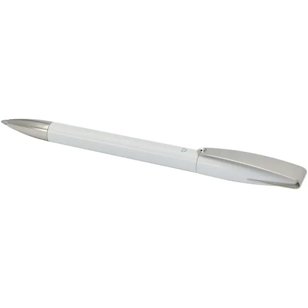 Ana recycled plastic ballpoint pen (blue ink) - Marksman White