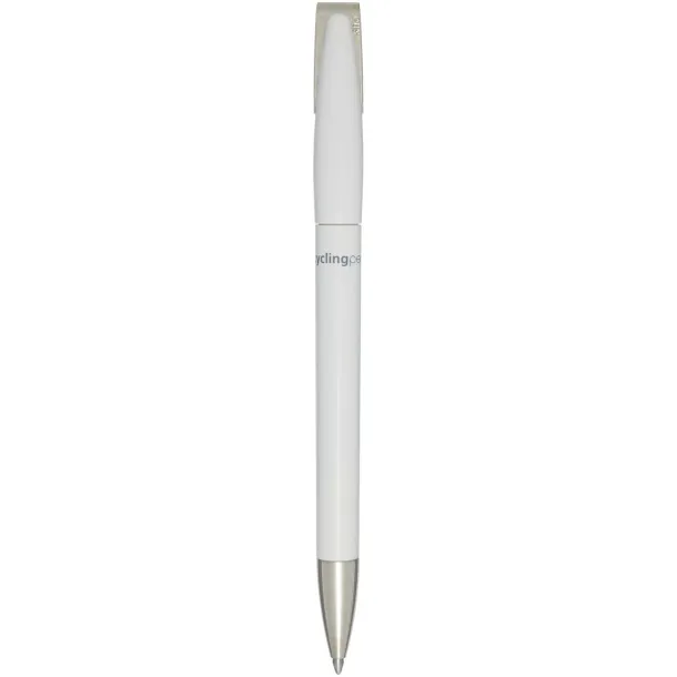 Ana recycled plastic ballpoint pen (blue ink) - Marksman White
