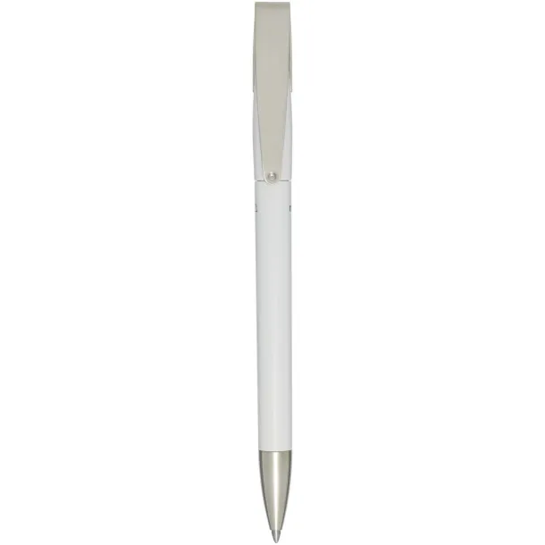 Ana recycled plastic ballpoint pen (blue ink) - Marksman White