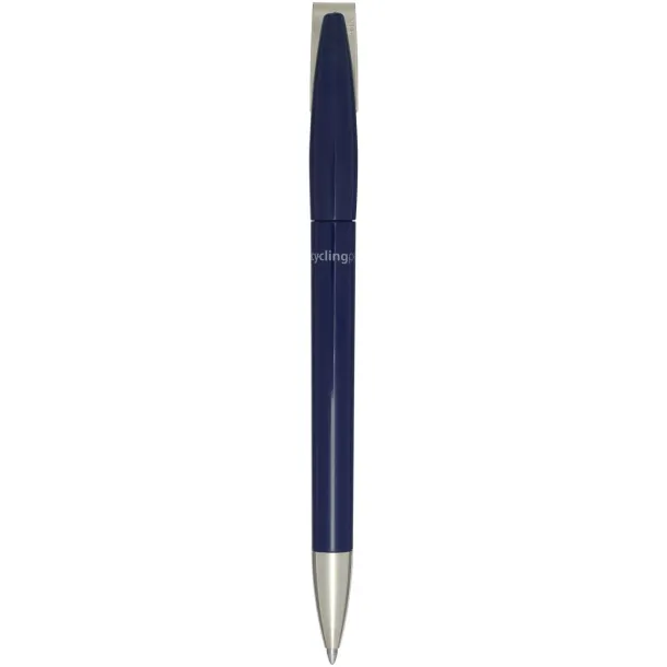 Ana recycled plastic ballpoint pen (blue ink) - Marksman Navy Blue