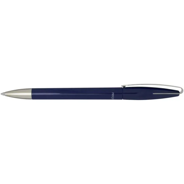 Ana recycled plastic ballpoint pen (blue ink) - Marksman Navy Blue