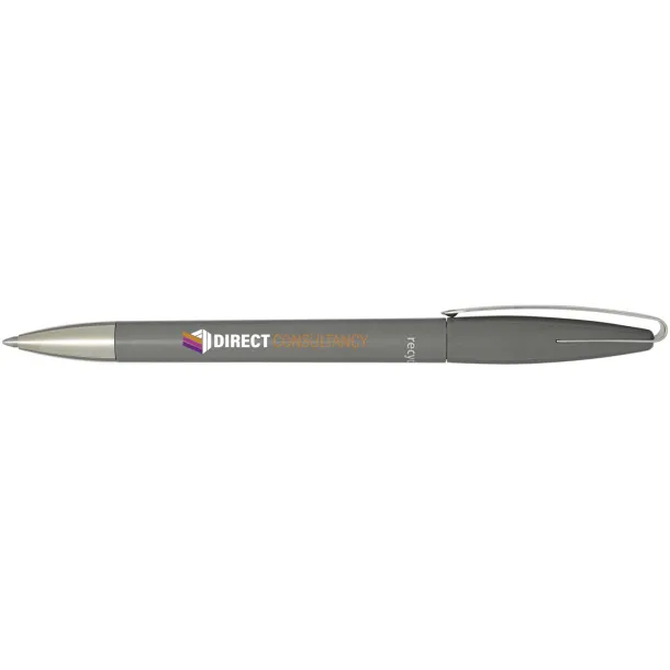 Ana recycled plastic ballpoint pen (blue ink) - Marksman Grey