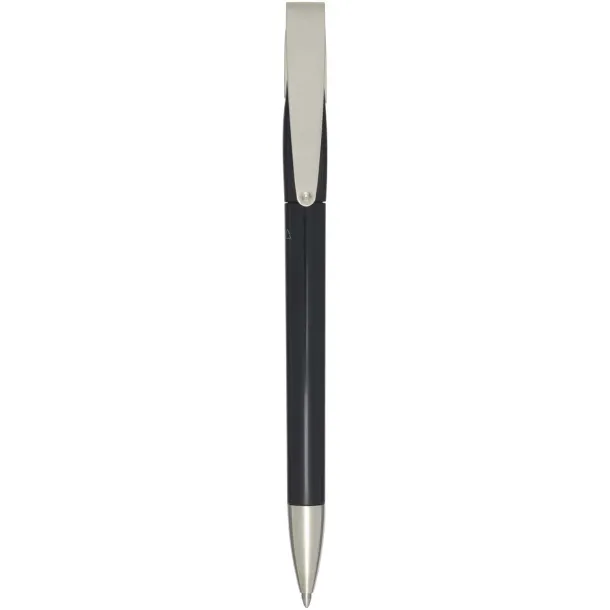 Ana recycled plastic ballpoint pen (blue ink) - Marksman Solid black