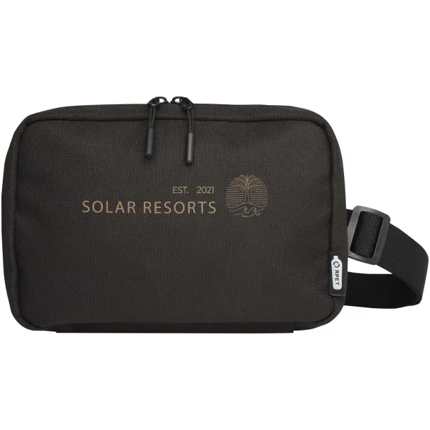 Roam GRS reciklirana modularna toaletna torbica Solid black