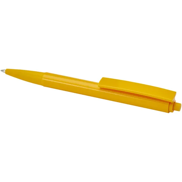 Elsa recycled plastic ballpoint pen (black ink) - Marksman Yellow