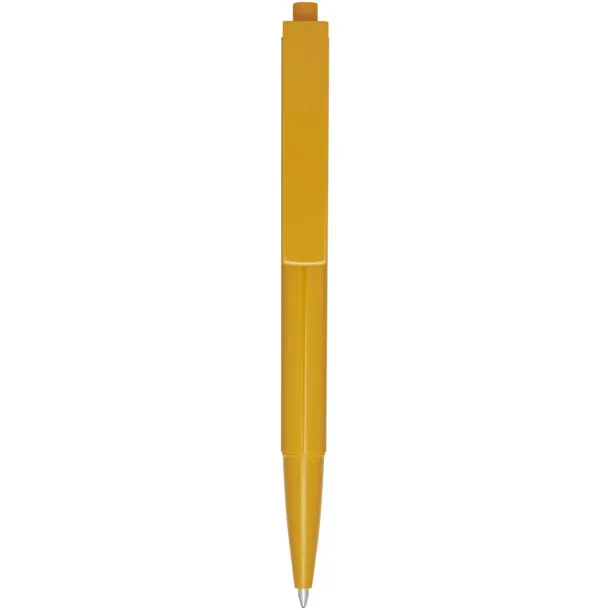 Elsa recycled plastic ballpoint pen (black ink) - Marksman Yellow