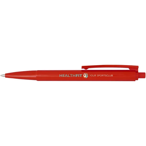 Elsa recycled plastic ballpoint pen (black ink) - Marksman Red