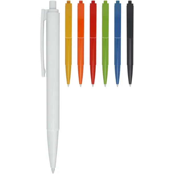 Elsa recycled plastic ballpoint pen (black ink) - Marksman Red