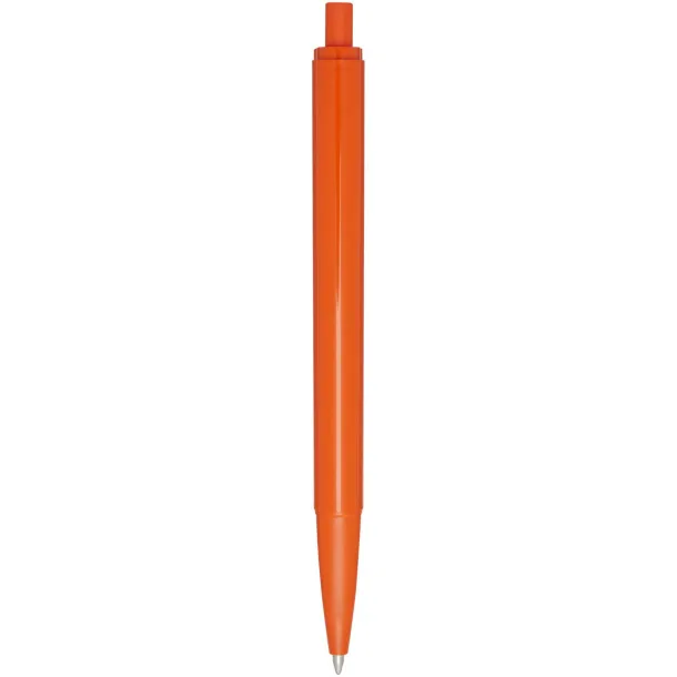 Elsa recycled plastic ballpoint pen (black ink) - Marksman Orange