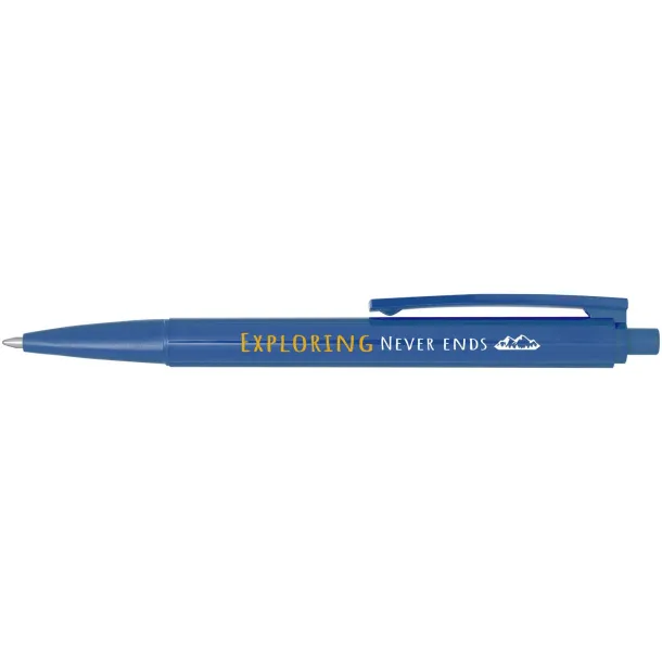 Elsa recycled plastic ballpoint pen (black ink) - Marksman Blue