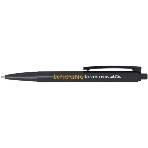 Elsa recycled plastic ballpoint pen (black ink) - Marksman Solid black
