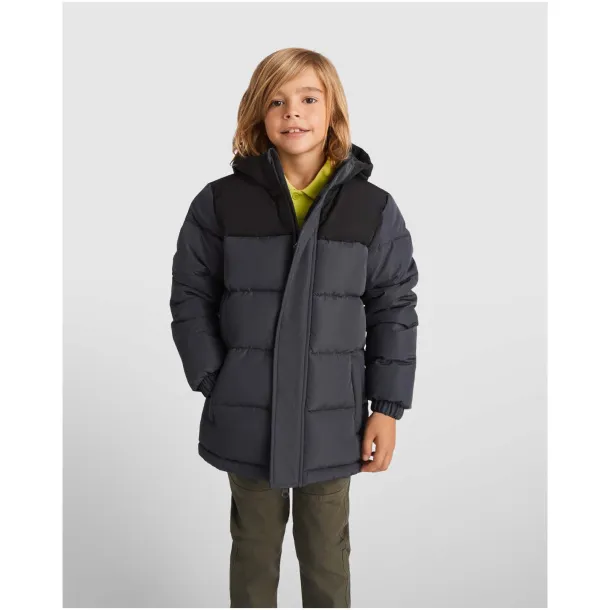 Tallin kids insulated jacket - Roly Red Solid black