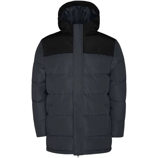 Tallin kids insulated jacket - Roly Ebony Solid black