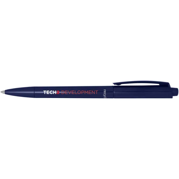 Martha recycled plastic ballpoint pen (blue ink) - Marksman Navy Blue