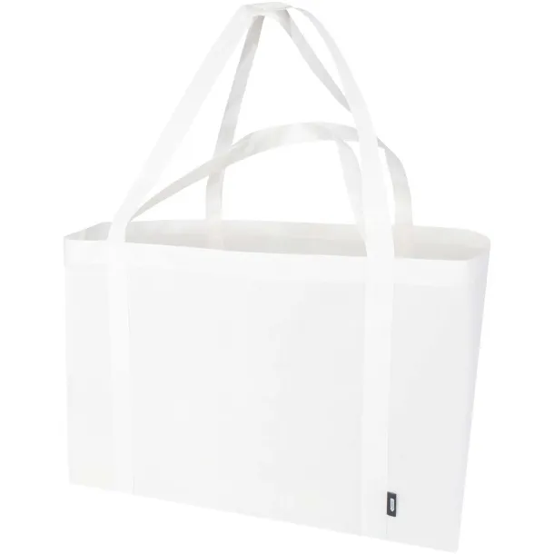 Jumbo GRS recycled non-woven extra large tote bag 65L White