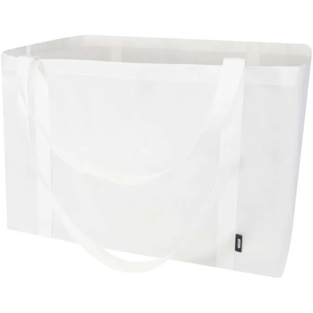 Jumbo GRS recycled non-woven extra large tote bag 65L White