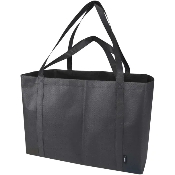 Jumbo GRS recycled non-woven extra large tote bag 65L Crna