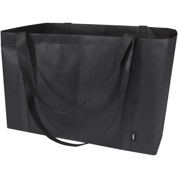 Jumbo GRS recycled non-woven extra large tote bag 65L Solid black