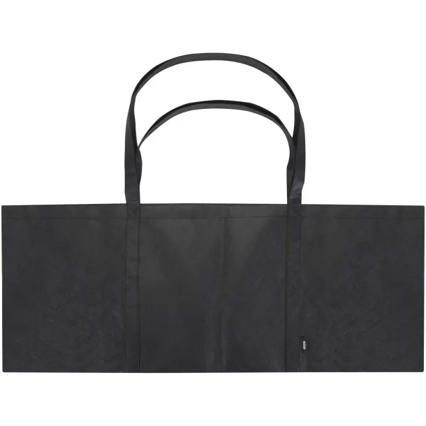 Jumbo GRS recycled non-woven extra large tote bag 65L Solid black