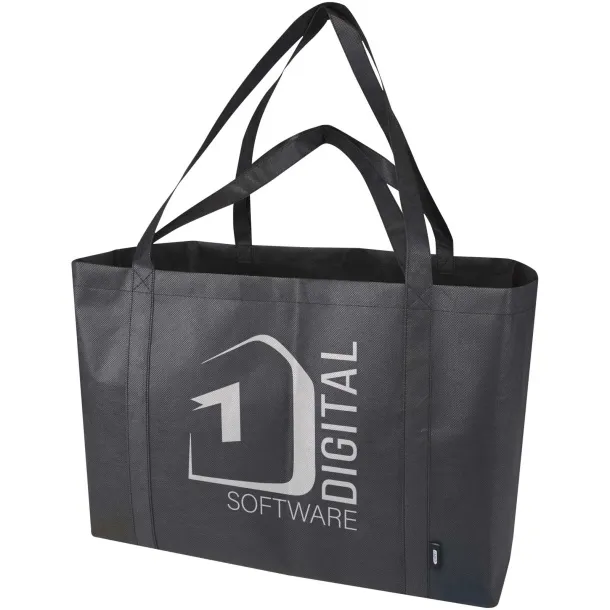 Jumbo GRS recycled non-woven extra large tote bag 65L Crna