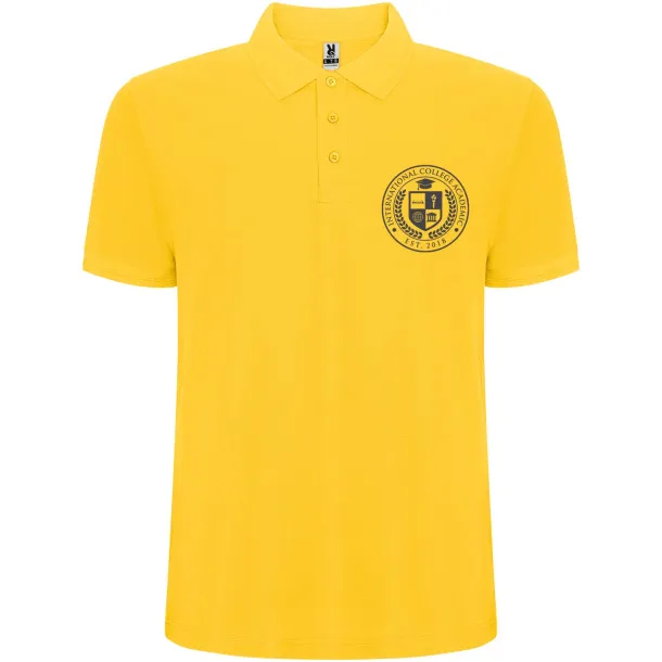 Pegaso Premium short sleeve men's polo - Roly Yellow