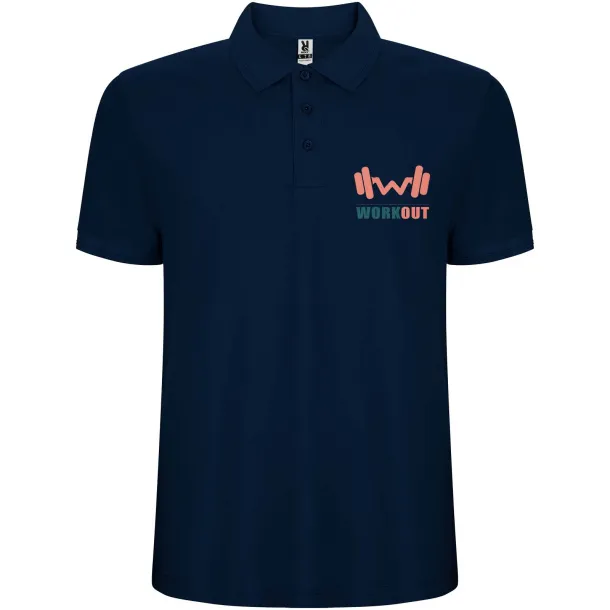 Pegaso Premium short sleeve men's polo - Roly Navy Blue