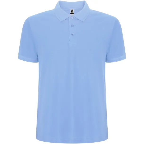 Pegaso Premium short sleeve men's polo - Roly Sky blue